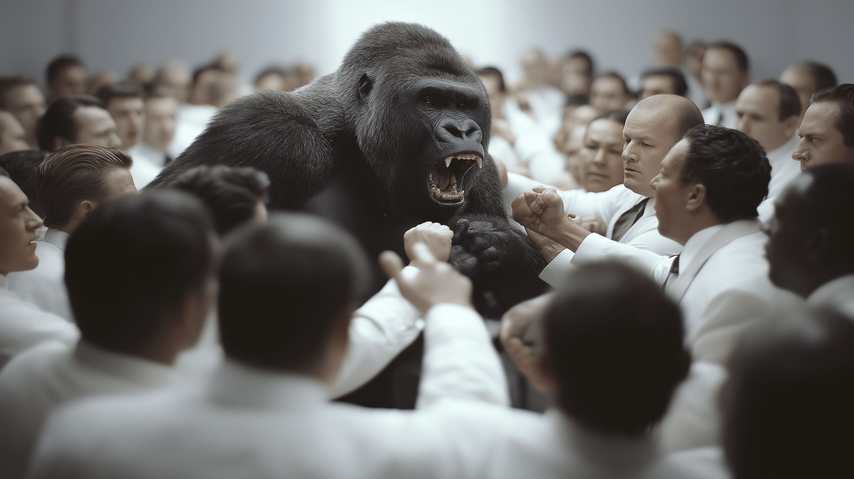 Gorilla landscape background